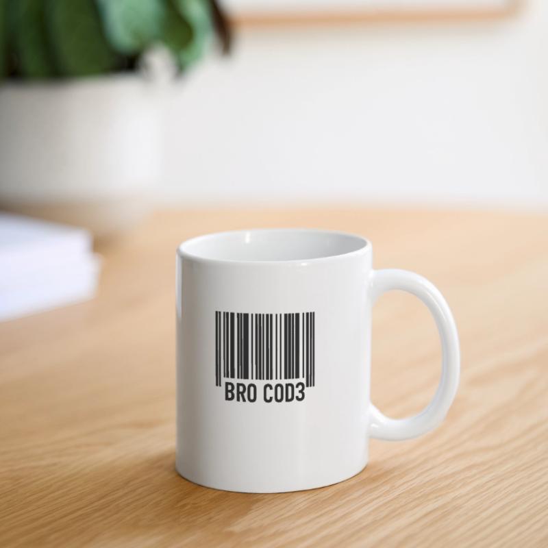 Bro Cod3 Barcode Design - Bro Code Mug