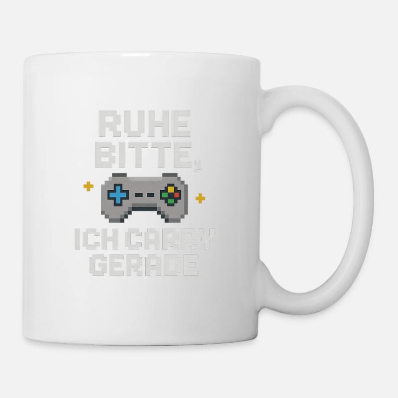Silence Please Pixel Controller Graphiques - Mug blanc - blanc