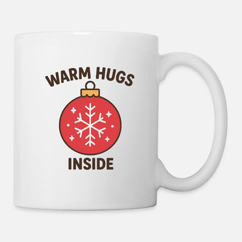 Warm Hugs Inside Ornament - Mug - white