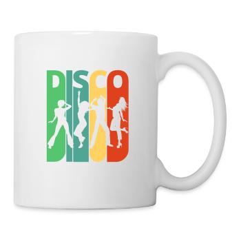 Vintage Retro Disco. Dancing.Birthday, Party Gifts - Mug - white - Right