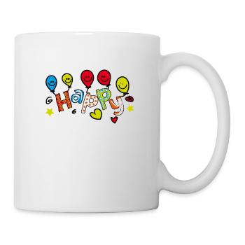 HAPPY BALLONS - Tasse - Weiß - Rechts