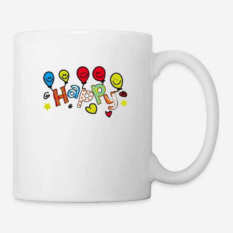 HAPPY BALLONS - Tasse - Weiß