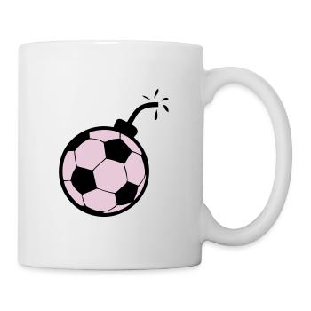 bombe ballon football soccer1 - Mug blanc - blanc - Droite