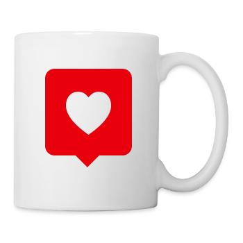 GEFÄLLT MIR – Herz Liebe - Tasse - Weiß - Rechts