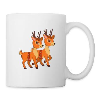 Christmas Cute reindeer Xmas Christmas - Mug - white - Right