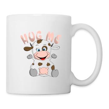 Hug me Kuh - Tasse - Weiß - Rechts