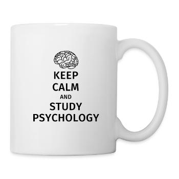 Restez calme et étudiez la psychologie - Mug blanc - blanc - Droite