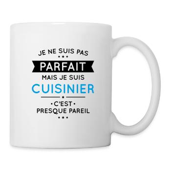 Je ne suis pas parfait mais je suis cuisinier - Mug blanc - blanc - Droite