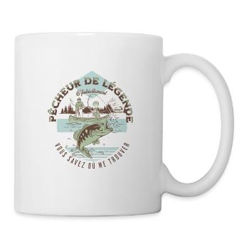 Pêcheur de légende O’fishiellement - Mug blanc - blanc - Droite