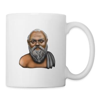 Socrate philosophe grec - Mug blanc - blanc - Droite