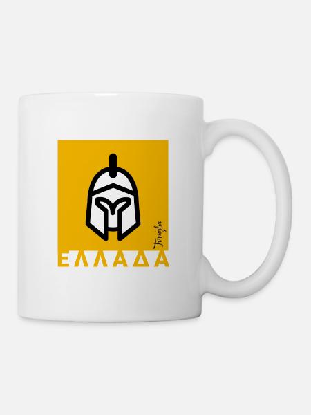 Square Greek 01 - Mug blanc - blanc