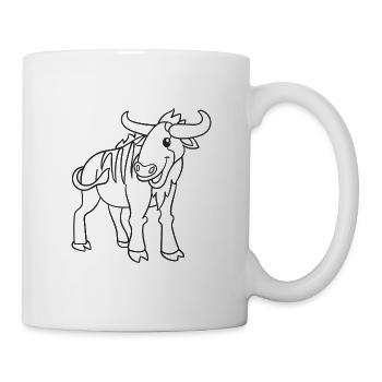 Wildebeest, wildebeest, gift, gift idea - Mug - white - Right