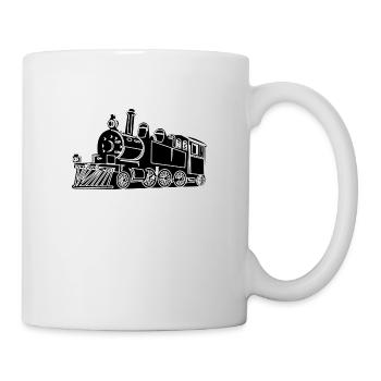 Dampflok – Eleganz auf den Gleisen - Tasse - Weiß - Rechts