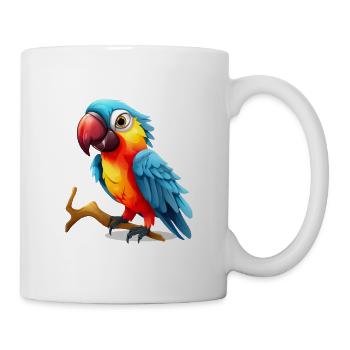 Ara Papagei für einen Vogelliebhaber - Tasse - Weiß - Rechts
