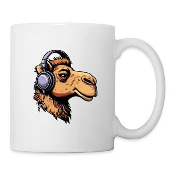 Kamel mit Kopfhörern - Tasse - Weiß - Rechts