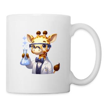 Cute Giraffe Scientist - Tasse - Weiß - Rechts
