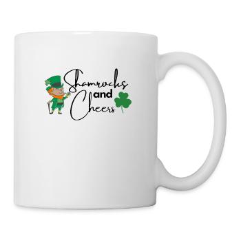 Shamrocks and Cheers - Tasse - Weiß - Rechts