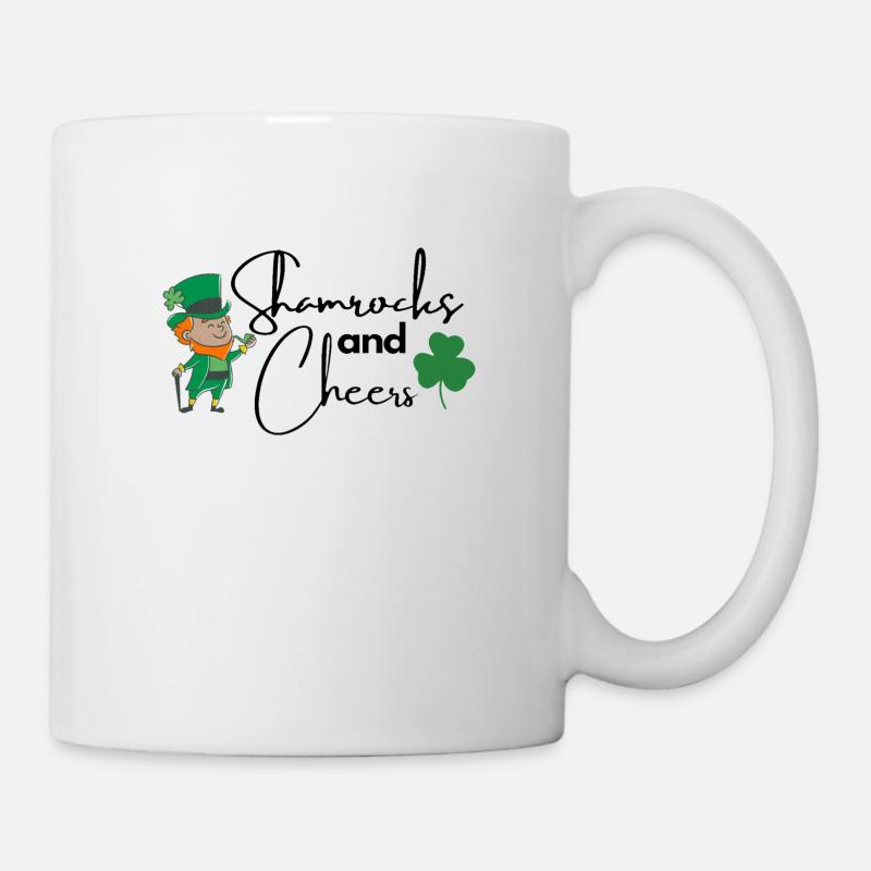 Shamrocks and Cheers - Mug - white