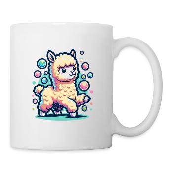Alpaka Lama für Alpakaliebhaber - Tasse - Weiß - Rechts