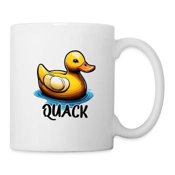 Gummiente / Badeente / Wasser / Badewanne - Tasse - Weiß - Rechts