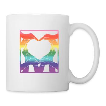 Rainbow pride - all the colors of the world - Mug - white - Right