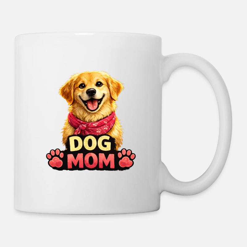 Hundemama Liebe mit Pfotenglanz - Tasse - Weiß