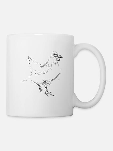 Poulet - Mug blanc - blanc