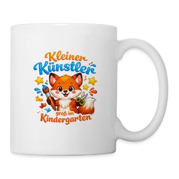 Kleiner Künstler im Kindergarten - Tasse - Weiß - Rechts