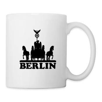 BERLIN QUADRIGA SILHOUETTE - Tasse - Weiß - Rechts