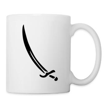 schwert - Tasse - Weiß - Rechts