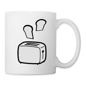 toast - Mug blanc - blanc - Droite