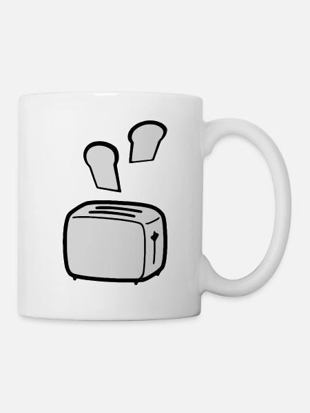 toast - Tasse - Weiß