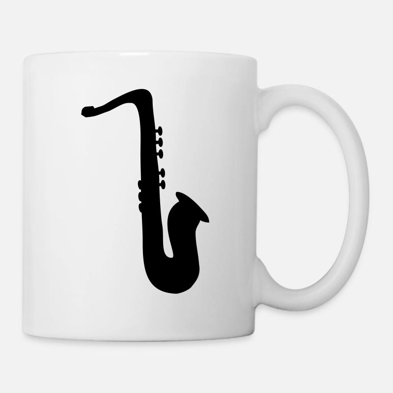 saxophone - Tasse - Weiß