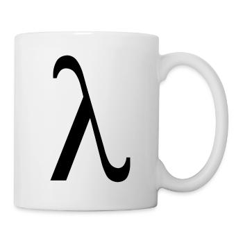 Lamda - Tasse - Weiß - Rechts
