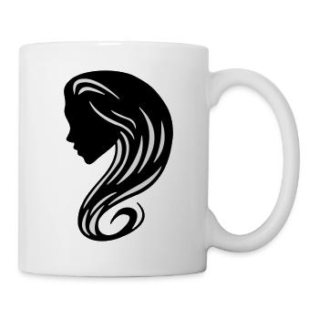 Femme d'ombre 2 - Mug blanc - blanc - Droite