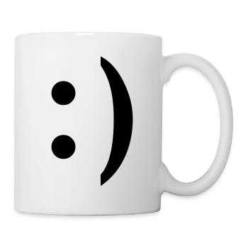 :) smiley - Tasse - Weiß - Rechts