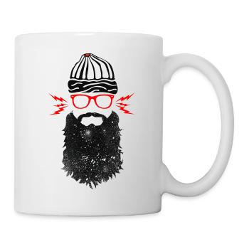 Nerd Beard Glasses - Mug - white - Right