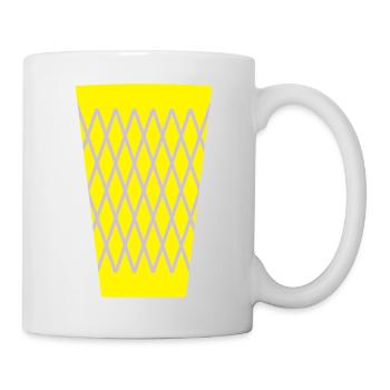 Apfelwein Glas _Geripptes - Tasse - Weiß - Rechts