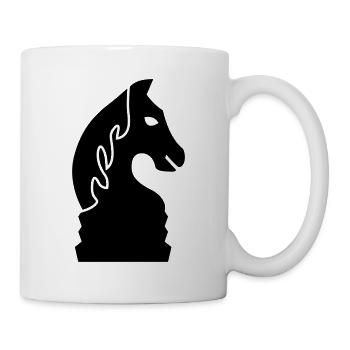 schach_pferd_1c - Tasse - Weiß - Rechts