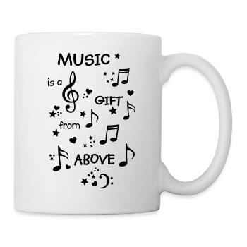 i love music, music is life - Mug - white - Right