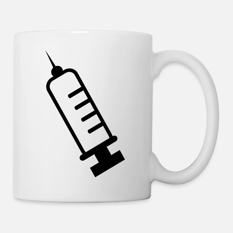 Spritze - Tasse - Weiß