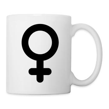 woman symbol - Mug - white - Right