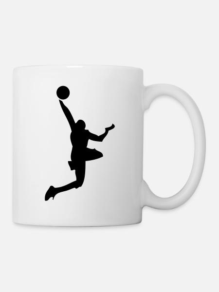 Basketball - basket - Mug blanc - blanc