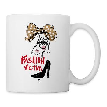 Fashion victim - Mug - white - Right