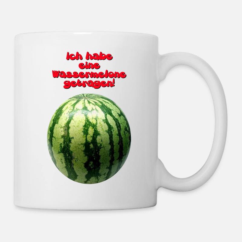 wassermelone getrage - Tasse - Weiß