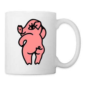 Sexy geile Sau - Tasse - Weiß - Rechts