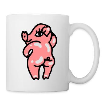 Sexy geile Sau 3 - Tasse - Weiß - Rechts