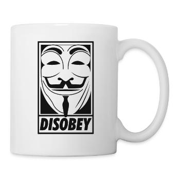 Anonymous disobey - Tasse - Weiß - Rechts