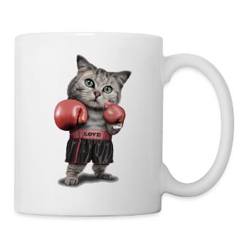 BOXING CAT - Mug - white - Right