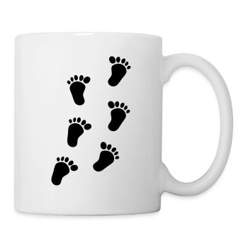 baby feet - Mug - white - Right